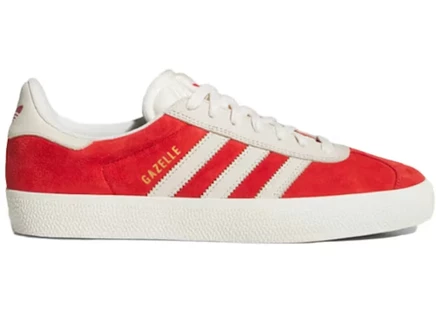 Мужские кроссовки adidas gazelle adv better scarlet, красно‑белые