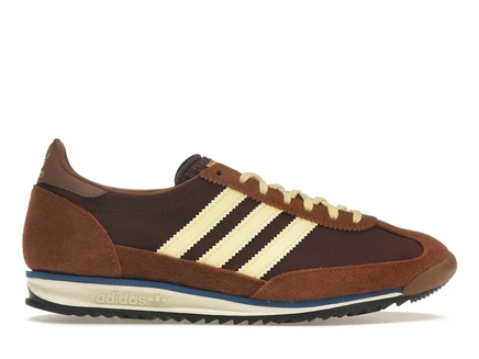 Женские кроссовки adidas SL 72 OG, замша/текстиль, коричнево-бордово-бежевые