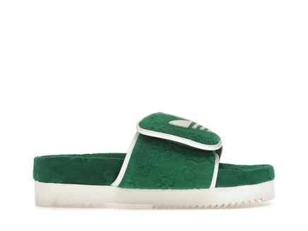 Женские сандалии Adidas x Gucci GG Platform, зеленые