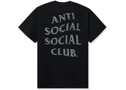 Мужская футболка Anti Social Social Club x Neighborhood Crossbone, черная