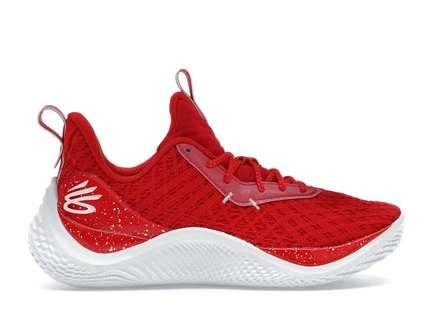 Мужские кроссовки Under Armour Curry Flow 10, красно-белые