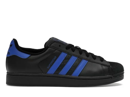 Мужские кроссовки Adidas Superstar II, черно-синие с белым