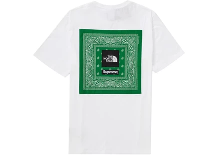 Supreme The North Face Bandana Tee White white