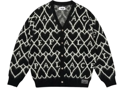 Унисекс джемпер Palace Hairy Heart Knit, черный