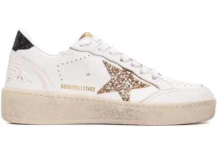 Женские кроссовки Golden Goose Ball-Star, бело-черные