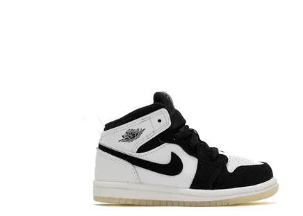 Детские кроссовки Jordan 1 Mid Diamond, белые/мульти/черные