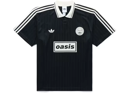 Мужская футболка-джерси Adidas x Oasis Tour Jacquard, черная