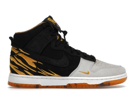 Мужские кеды Nike Dunk High PRM Год тигра, черно-белые