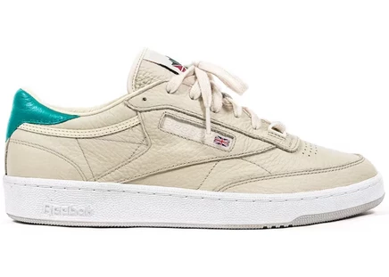 Кроссовки Reebok Club C Packer Marcial, бежево-бело-голубые