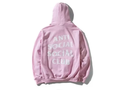 Мужское худи Anti Social Social Club, розовое