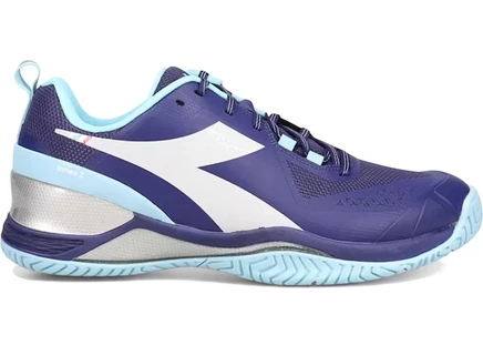 Женские кроссовки Diadora Blushield Torneo 2 AG, синие/белые/голубые