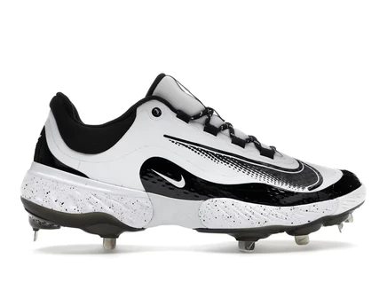 Мужские низкие кроссовки Nike Alpha Huarache Elite 4, белые/черные