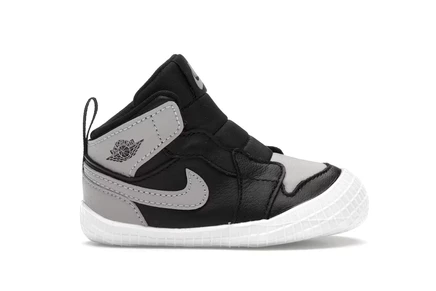 Детские кроссовки Jordan 1 Crib Bootie, черно-серые