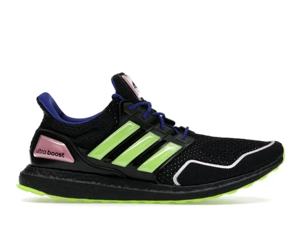 Мужские кроссовки Adidas Ultra Boost 1.0, черные/лимонные/розовые