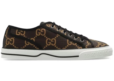 Мужские кроссовки Gucci Tennis 1977 Low, черно-бежевые