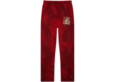 Унисекс спортивные штаны Hellstar Sports тай‑дай, красные