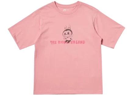 Женская футболка Uniqlo UT The Monsters с принтом, розовая