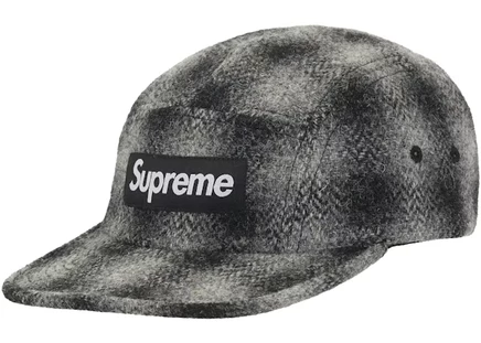 Унисекс кепка Supreme Harris Tweed Camp Cap, черная
