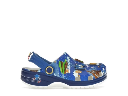 Детские сабо Crocs Classic Clog Sonic the Hedgehog (TD), синие и разноцветные