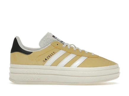 Женские кроссовки Adidas Gazelle Bold, бледно-желтые