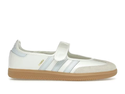 Женские кроссовки Adidas Samba Jane, бело-голубые