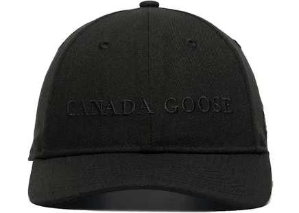 Унисекс бейсболка Canada Goose с вышитым логотипом, черная