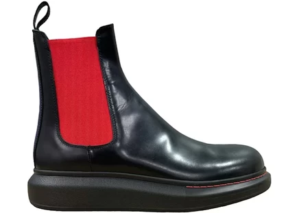Мужские челси Alexander McQueen Hybrid, черно-красные
