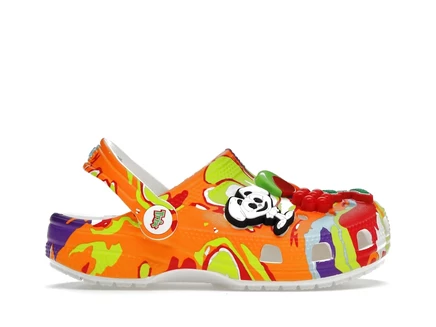 Детские кроксы Crocs Classic Clog Trix, белые/мульти