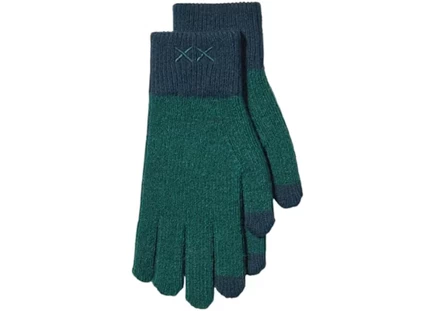 Унисекс вязаные перчатки Uniqlo x KAWS Heattech, зеленые