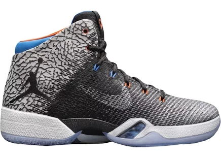 Мужские кроссовки Jordan XXX1 Why Not? Cement, серо-белые