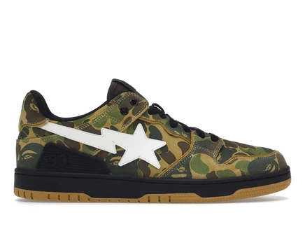 Мужские кроссовки Bape SK8 Sta ABC Camo, зеленые