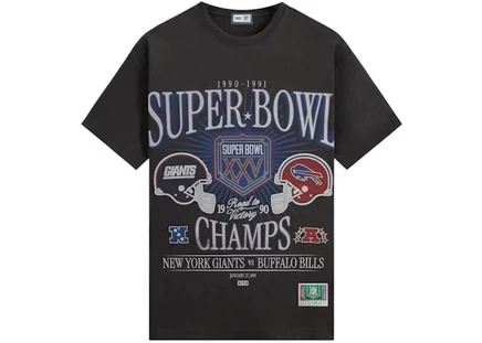 Мужская футболка KITH x NFL Super Bowl Bishop, черная