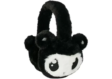 Мужская повязка на уши Palace Kawaii плюшевая, черная