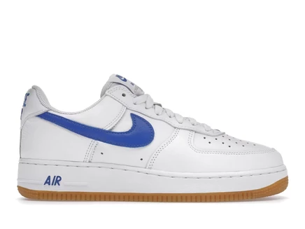 Мужские кроссовки nike air force 1 ′07 low varsity royal gum, бело-синие
