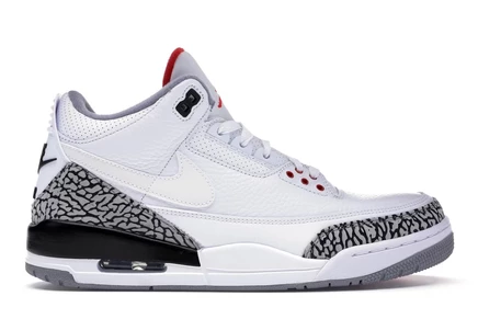 Мужские кроссовки Jordan 3 JTH, белые/красные/черные
