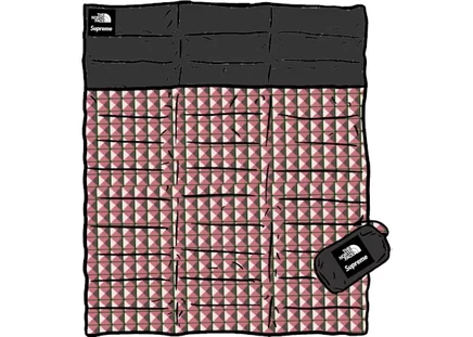 Плед Supreme The North Face Studded Nuptse, красный