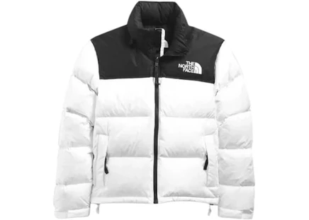 Женская пуховка The North Face Nuptse, белая/черная
