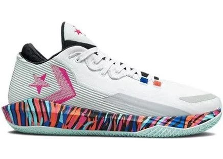 Мужские кроссовки Converse All Star BB Jet Mid Striped, бело‑серебристые