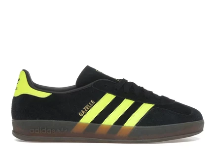 Мужские кроссовки adidas Gazelle Indoor, черно-желто-белые