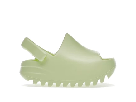 Детские слайды Adidas Yeezy Slide Glow Green, светло-зеленые