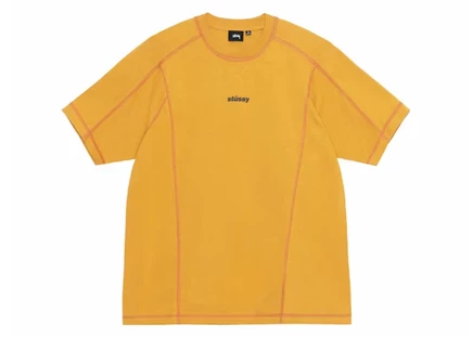 Мужской свитшот Stussy Wave Cotton Crew, горчичный