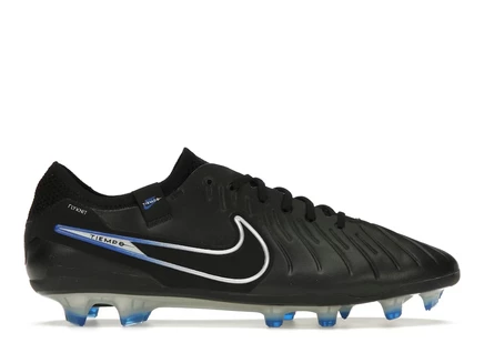 Мужские бутсы Nike Tiempo Legend 10 Elite FG, черно‑синие