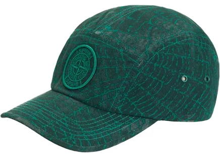 Унисекс кепка Supreme Stone Island Camp Cap, темно-зеленая