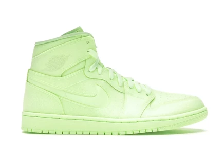 Женские кроссовки Jordan 1 Retro High Barely Volt, лимонно-зелёные