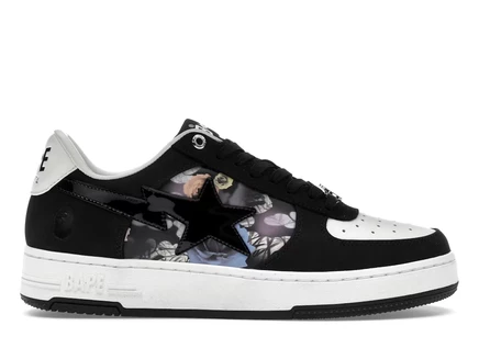 Мужские кроссовки Bape Sta #2, черные с розами