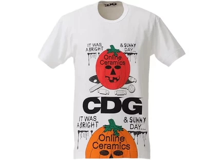 Мужская футболка comme des garcons t-shirt 2, белая