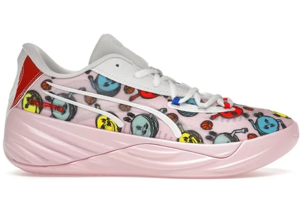 Кроссовки Puma All-Pro Nitro, розово-белые с мультиколором