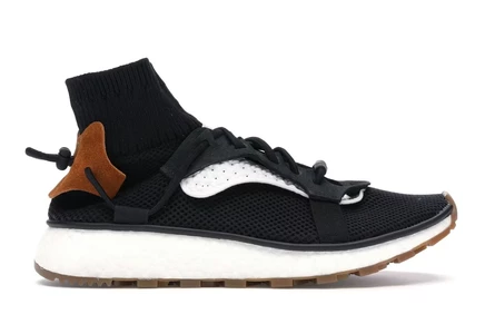 Мужские кроссовки Adidas AW Run Alexander Wang, черно-белые