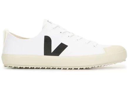 Унисекс кроссовки Veja Nova Low из канвы, бело-черные