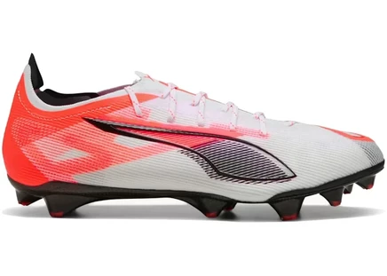 Мужские бутсы Puma Ultra 5 Carbon FG, бело-черно-красные